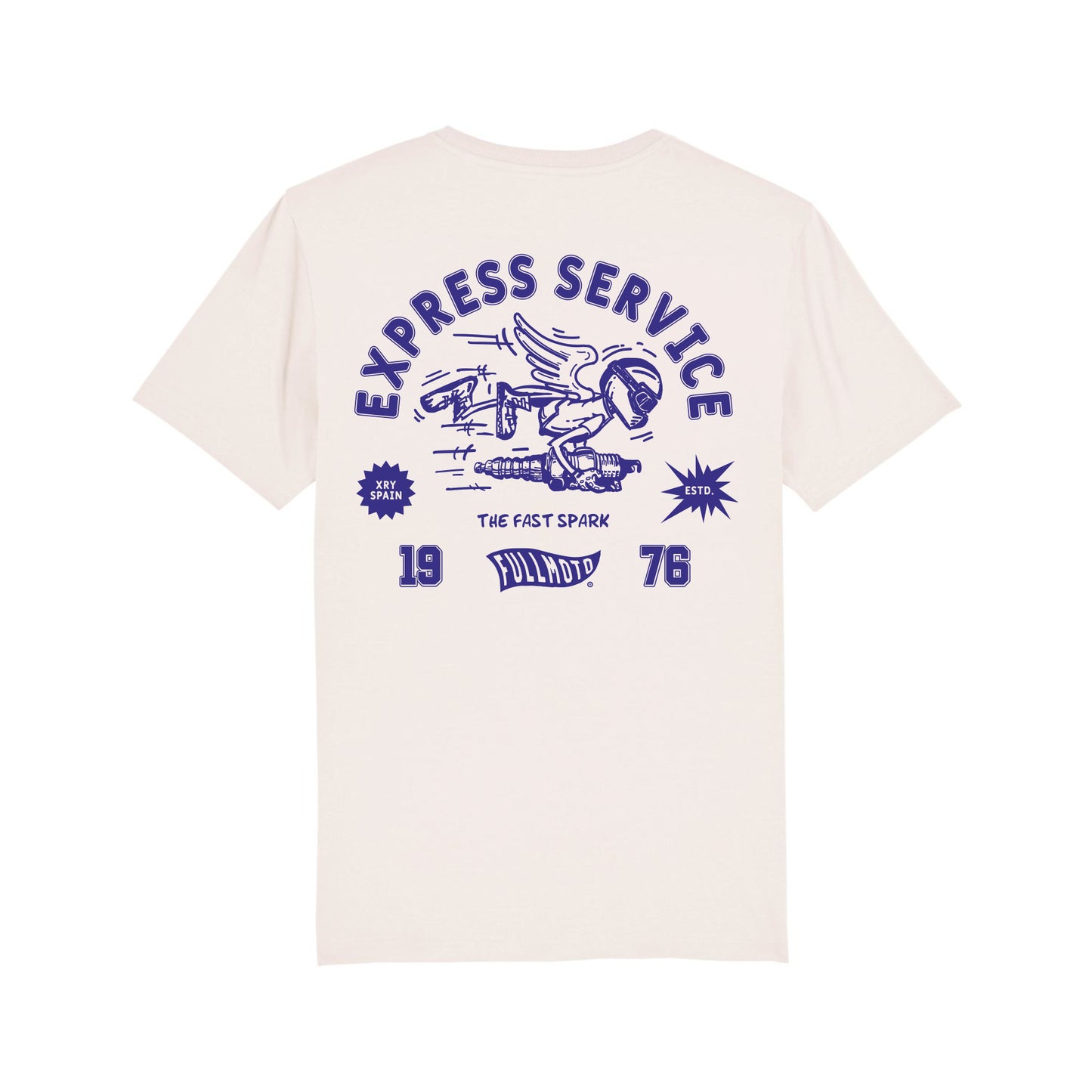 CHOLLO | THE FAST SPARK TEE V. WHITE / BLUE