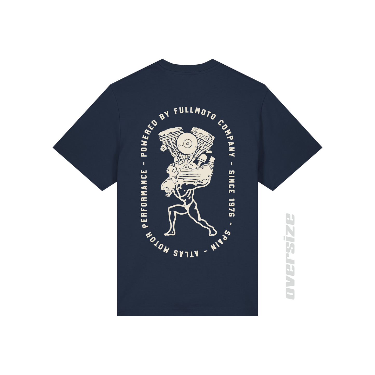 ATLAS TEE NAVY oversize