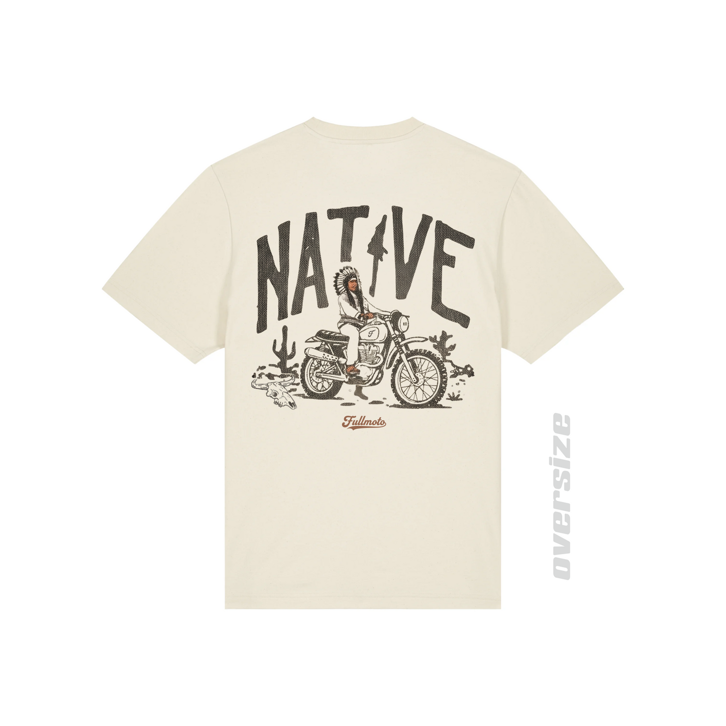 NATIVE TEE BUTTER oversize