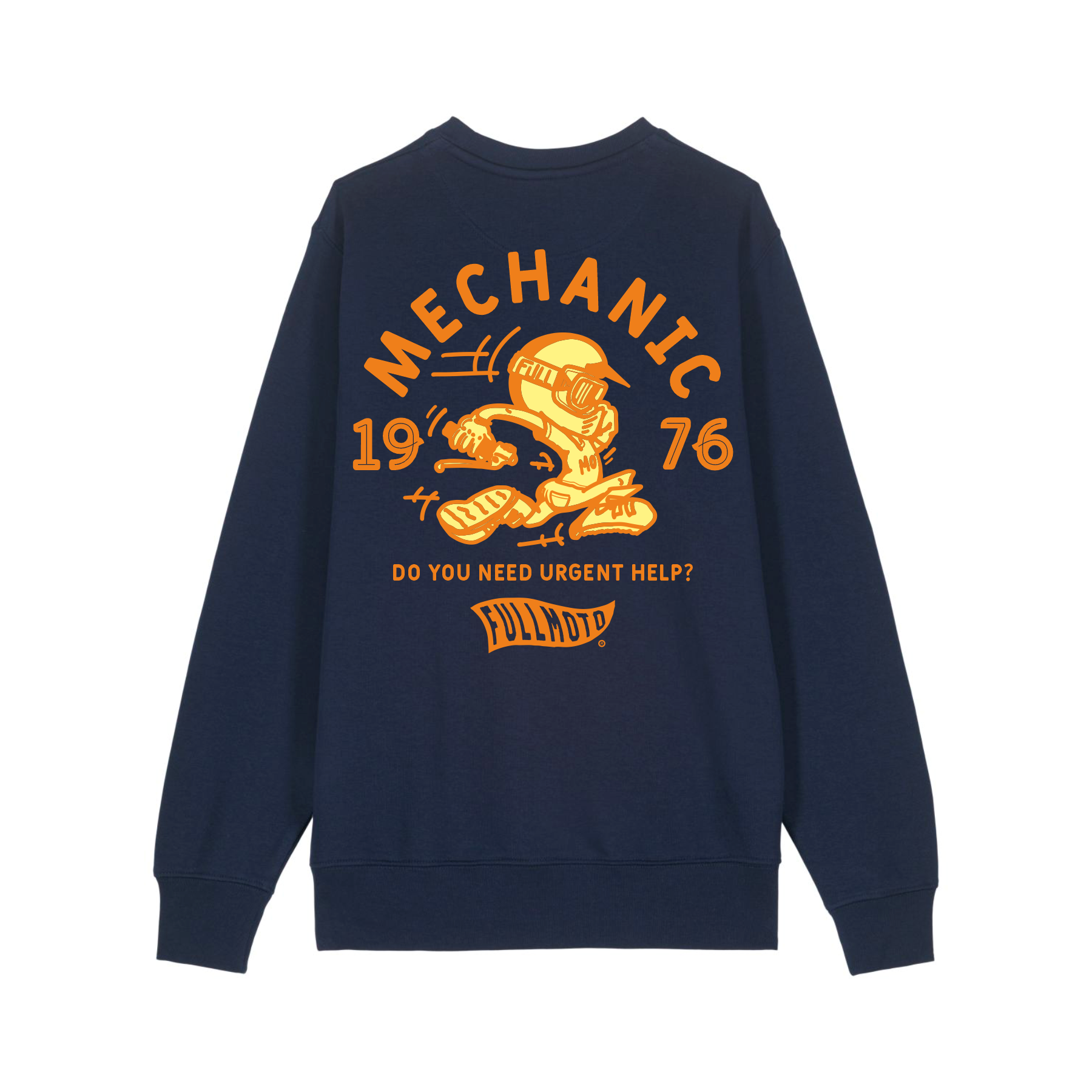 HOODIE MECHANIC Navy – FULLMOTO COMPANY1