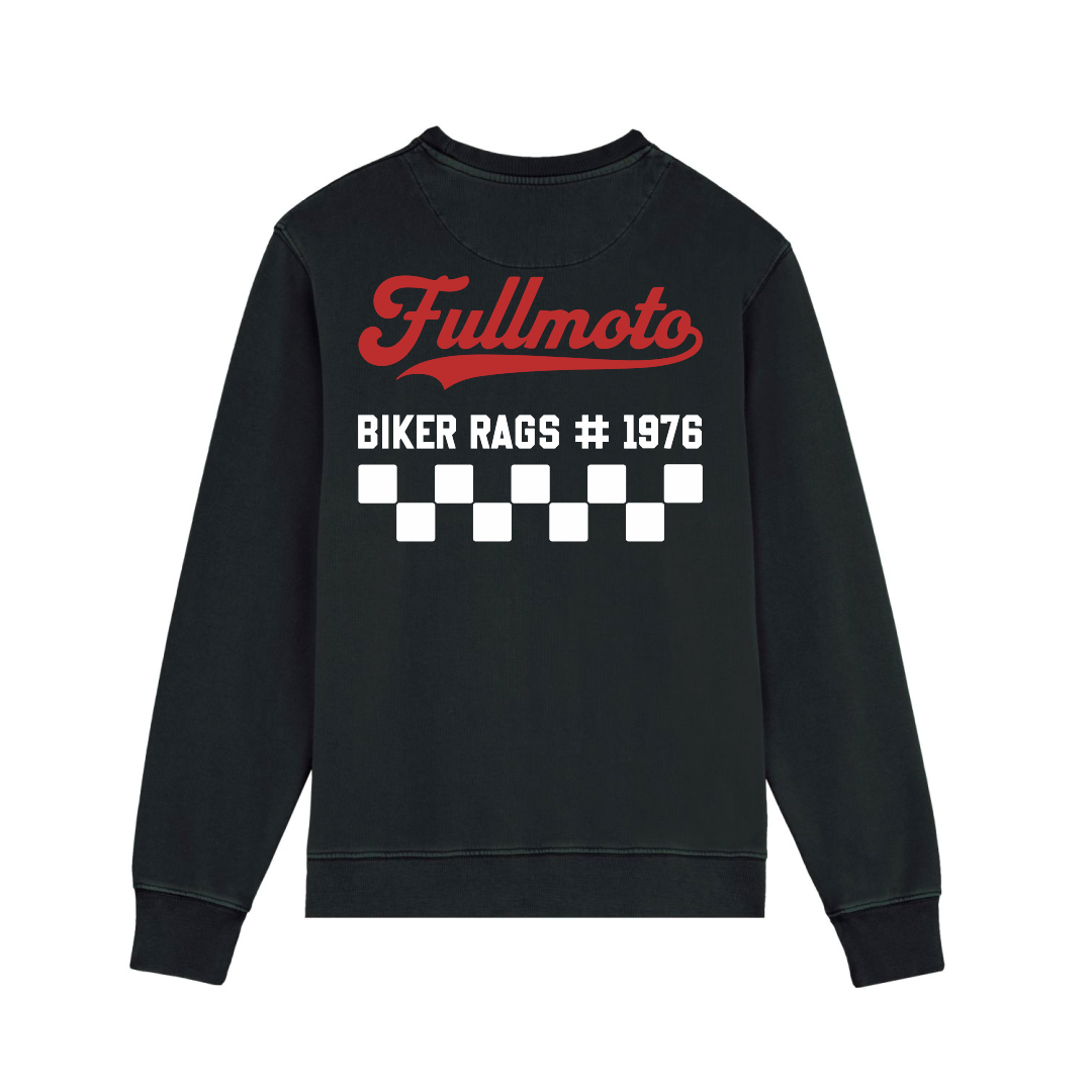 BIKER RAGS HOODIE Black