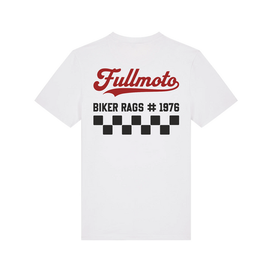 BIKER RAGS TEE WHITE