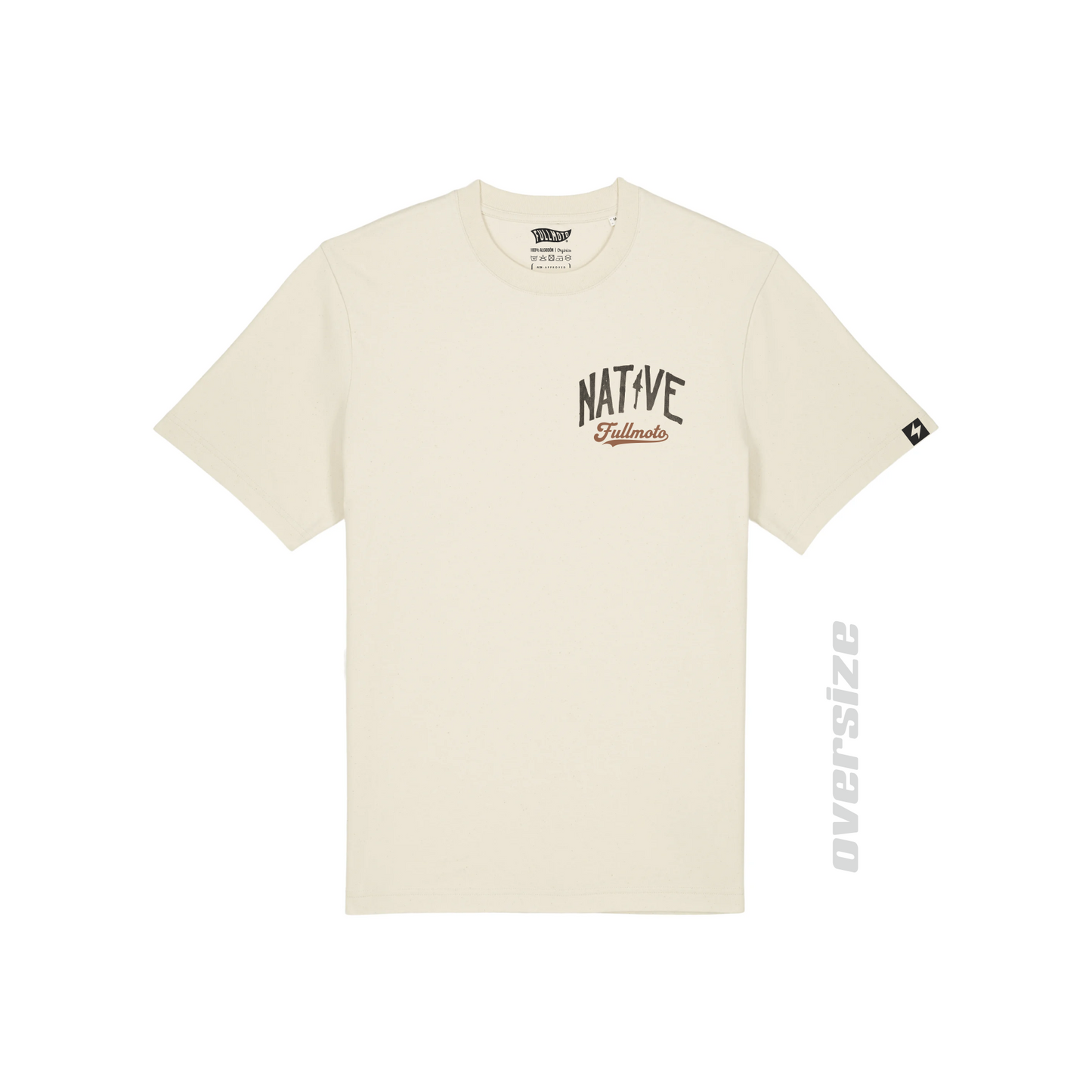 NATIVE TEE BUTTER oversize